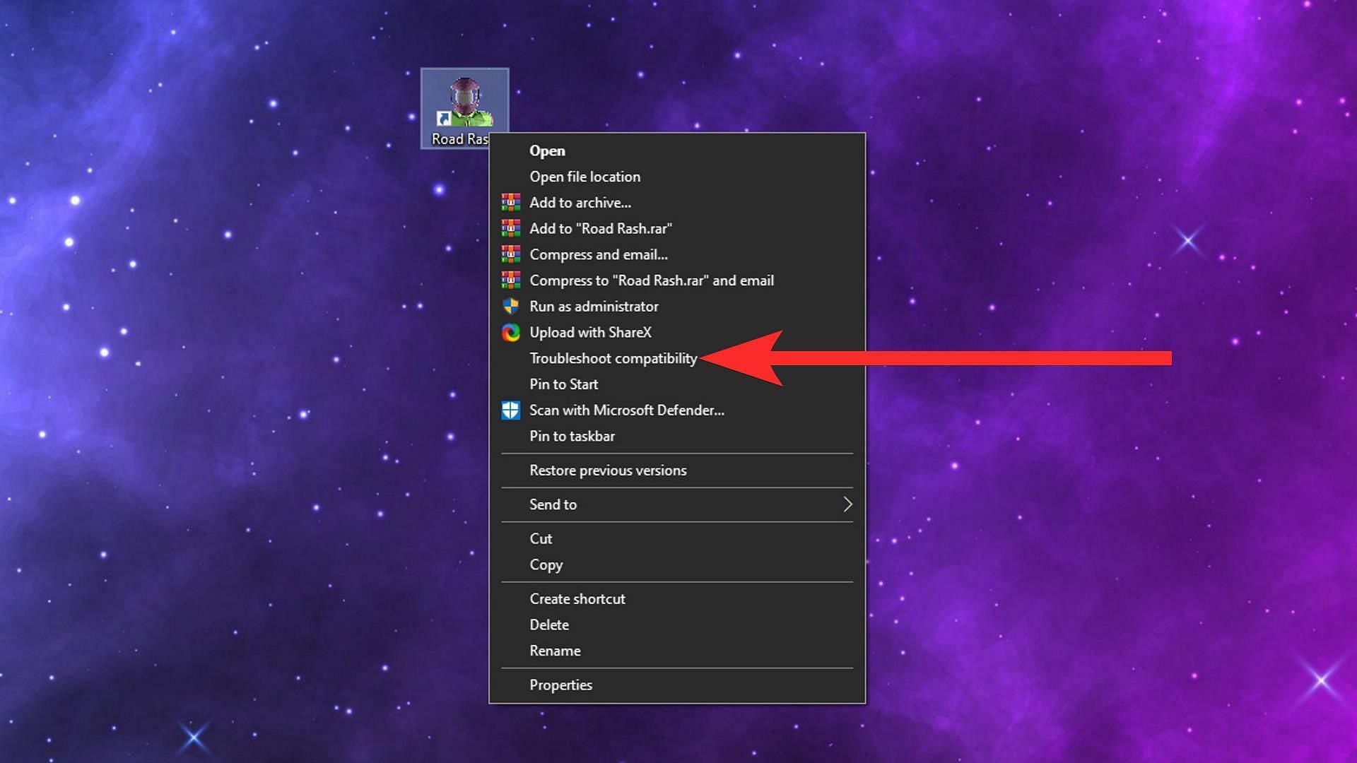 Right-click on the program and select "Troubleshoot compatibility" (Image via Sportskeeda)